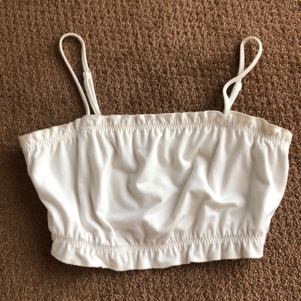 White crop top